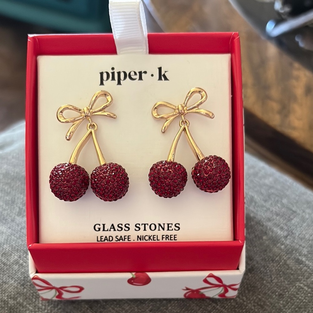 Piper k Cherry Earrings